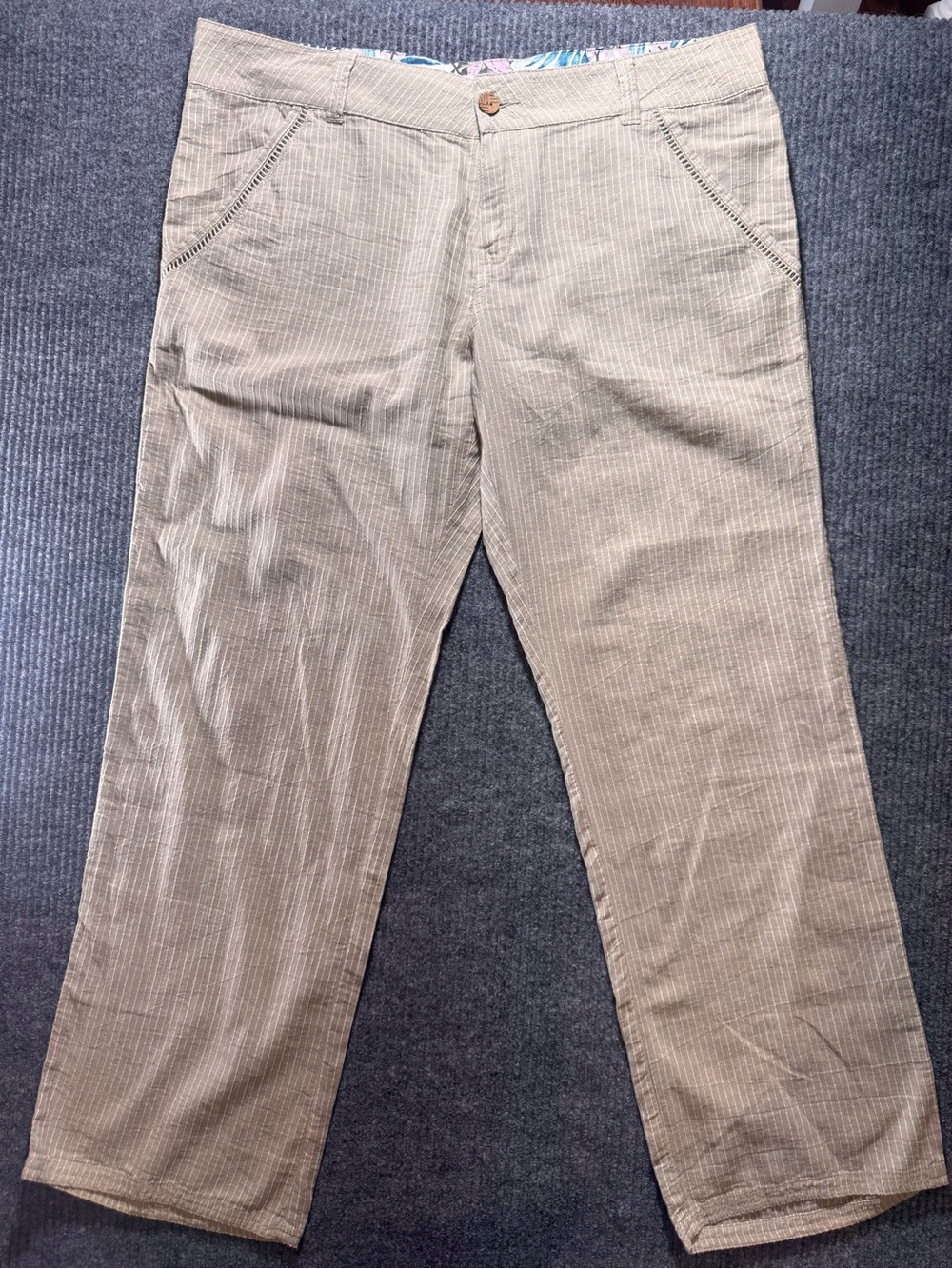 NWT Mountain Khakis Relaxed Fit Mid-rise 100% cotton pants Women's 14p